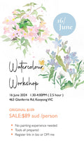 Watercolour workshop 16 June