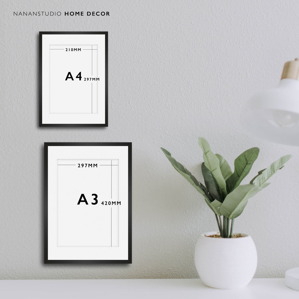 Sit by the Viburnum Flowers cat art print shown in a framed wall mockup