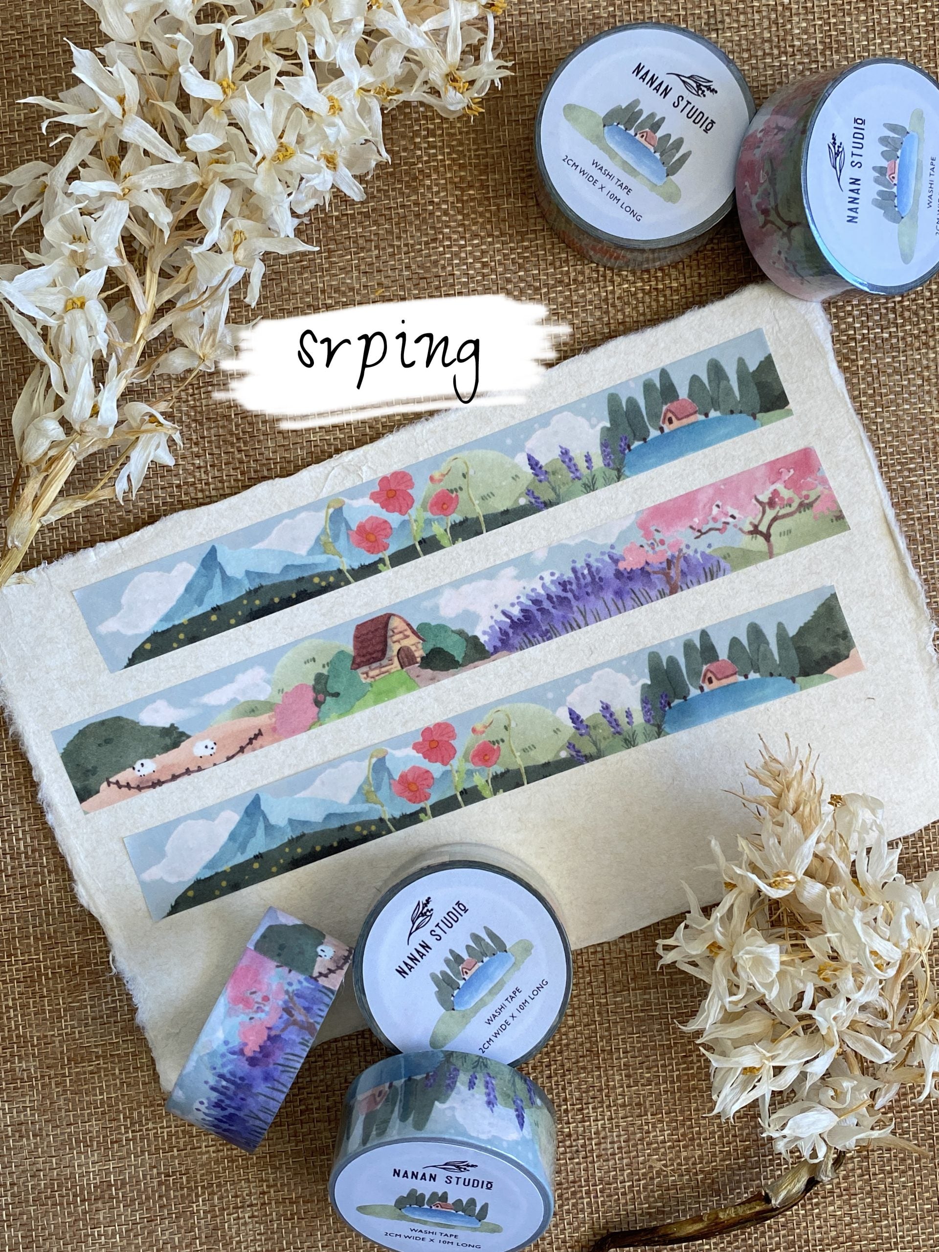 Watercolour Washi Tape-Spring, Autumn, Winter