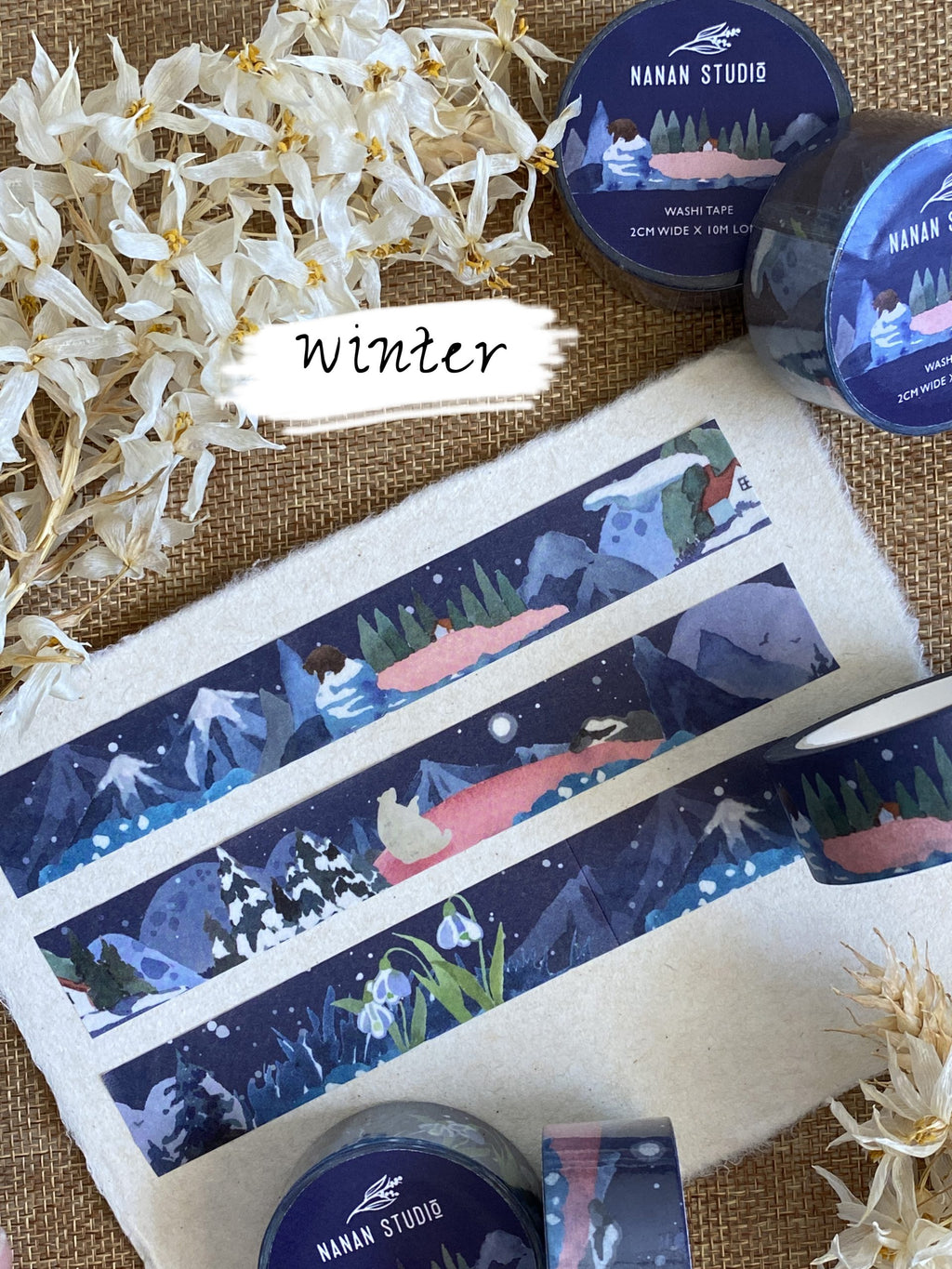 Watercolour Washi Tape-Spring, Autumn, Winter