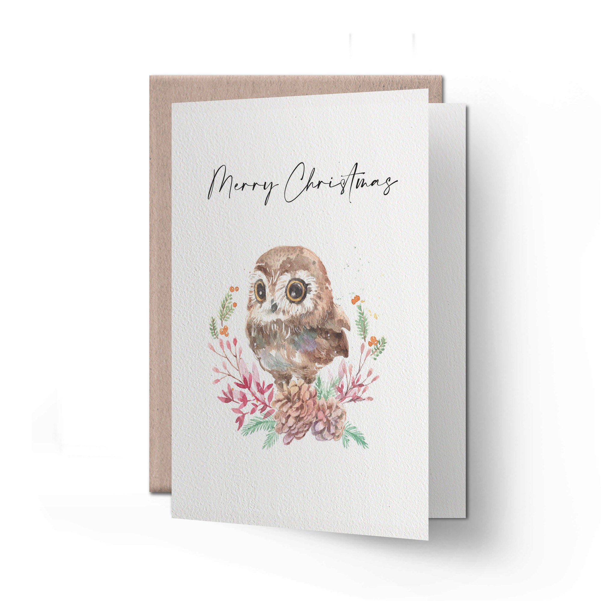 Christmas card | Baby Owl illustration